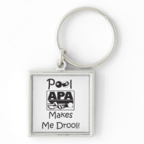 Pool Makes Me Drool Key Chain