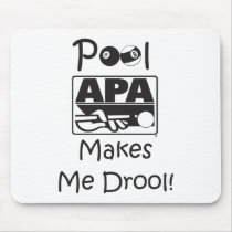 Pool Makes Me Drool Mousepads