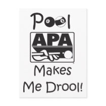 Pool Makes Me Drool Postcard