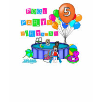 Pool Party 5th Birthday t-shirts by kids_birthdays Pool Party 5th Birthday t-shirts
