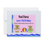 Pool Party Birthday Invitation