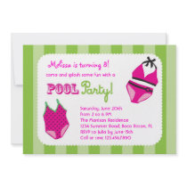 Pool Party Birthday Invitation