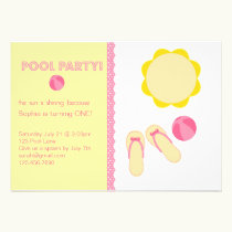 Pool Party Birthday Invitations invitations