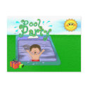Pool Party Boy postcards by nextstopitaly Pool Party Boy postcards