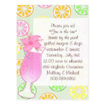 Pool Party, Fun in the sun invitation postcards