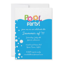Pool Party Custom Announcements