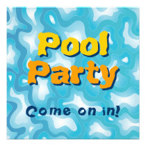 Pool Party Invitation invitations