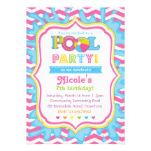 Pool Party Invitation