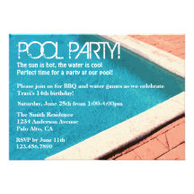Pool Party Invitation