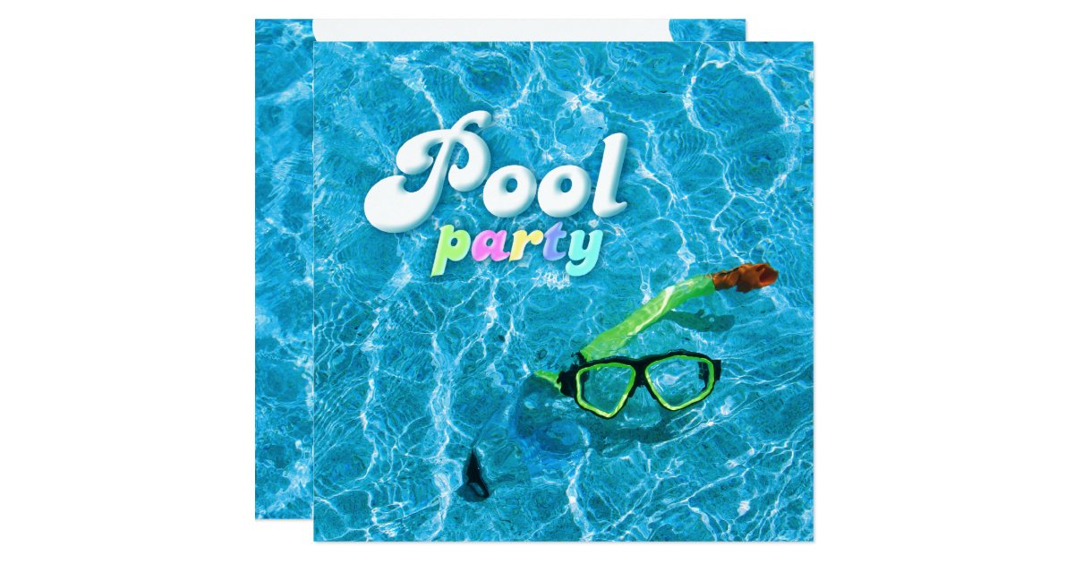 Pool Party invitation | Zazzle