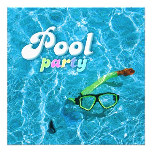 Pool Party invitation