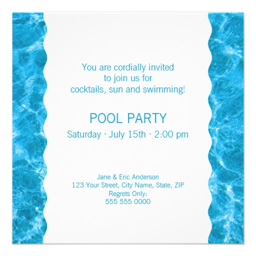 Pool Party invitation