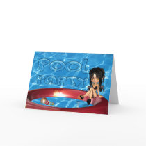 Pool Party Invitation cards by moonlake Pool Party Invitation cards