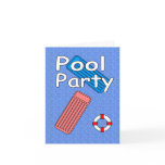 Pool Party Invitation Greeting Card