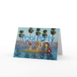 Pool Party Invitation with Moonies Cutie Pie Card