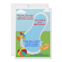 Pool Party Invitations