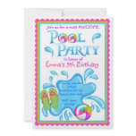 Pool Party Invitations