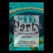 Pool Party invitations