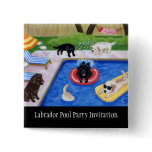 Pool Party Labradors Pins