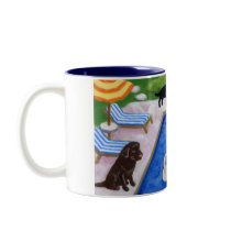 Pool Party Labradors mugs