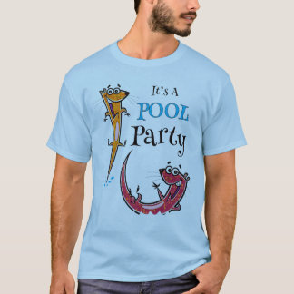pool party birthday shirts
