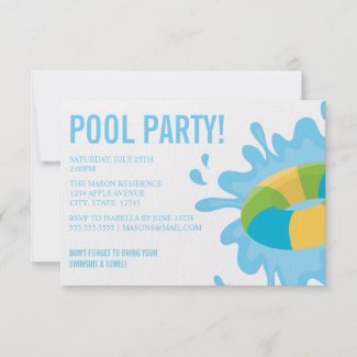 POOL PARTY | Party Invitation invitation
