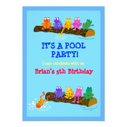 Pool Party! Personalized Invite