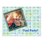 Pool Party Photo Invite Post Card