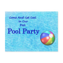 Pool Party postcards by TheStampStore Pool Party postcards