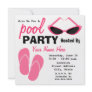 Pool Party - Retro Cat Eye Sunglasses & Flip Flops Invitations