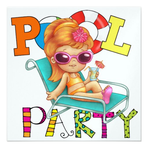 Pool Party - SRF Personalized Invitation