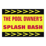 POOL PARTY yard signs