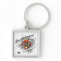 Pool Player For Life Key Chain