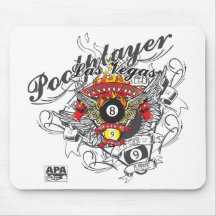 Pool Player For Life Mousepads