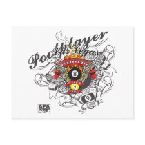 Pool Player For Life Postcards