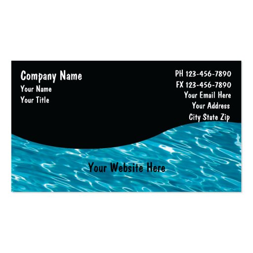 Pool Service Cards Business Card