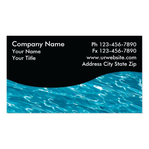 Pool Service Cards Business Card Templates