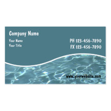 Pool Service Cards Business Card Templates