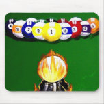 POOL SHARK BILLIARDS MOUSE PAD by Teo mousepads