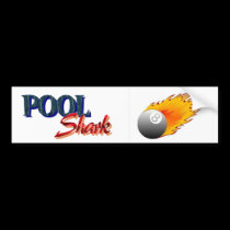 Pool Shark bumper stickers