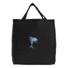 basic_tote_bag - Cool Pool Shark design for those that love pool!  Embroidered design.  Provided by Dooni Designs.