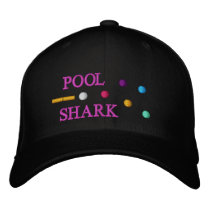 POOL SHARK - HAT embroidered hats by seapearls POOL SHARK - HAT embroidered hats