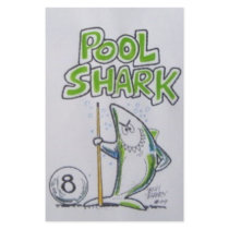 Pool shark customized stationery
