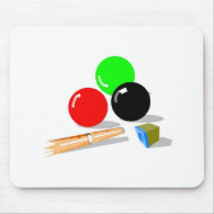 Pool Stick and Balls mousepad