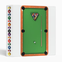 Pool Table / Billiards: Custom Binder