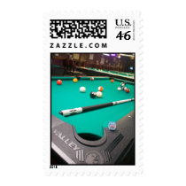 Pool Table Postage Stamp