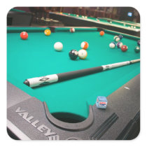 Pool Table Square Sticker