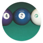 Pool time say 420 round sticker