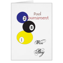 Pool Tournament cards