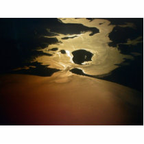 Poole Harbour At Sunset. A Picture From The Plane photo sculptures by lifesphere Poole Harbour At Sunset. A Picture From The Plane photo sculptures